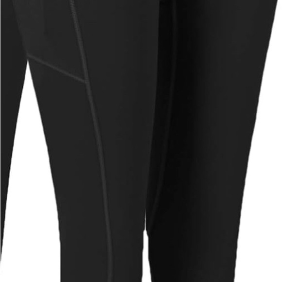 Women's Black Leggings with Pocket - Picture 3 of 6